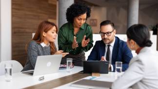 site equipe de marketing ou ti